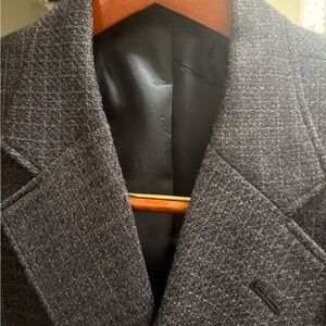 Men's Gray Tweed Wool Blazer